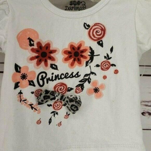 DDG Darlings Girls Floral Animal Print Princess Shirt Size 3T - Picture 2 of 7